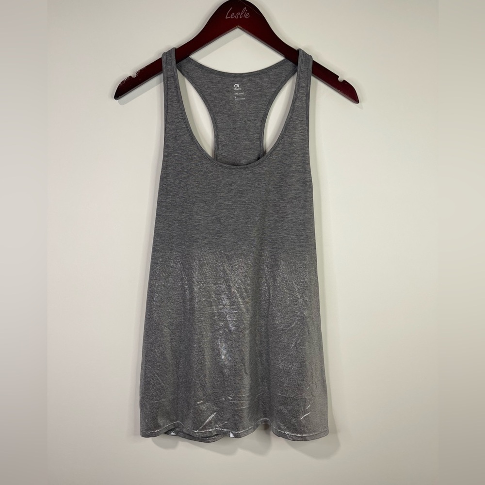 GAP fit Heather Gray Racerback breath‎ Tank Top